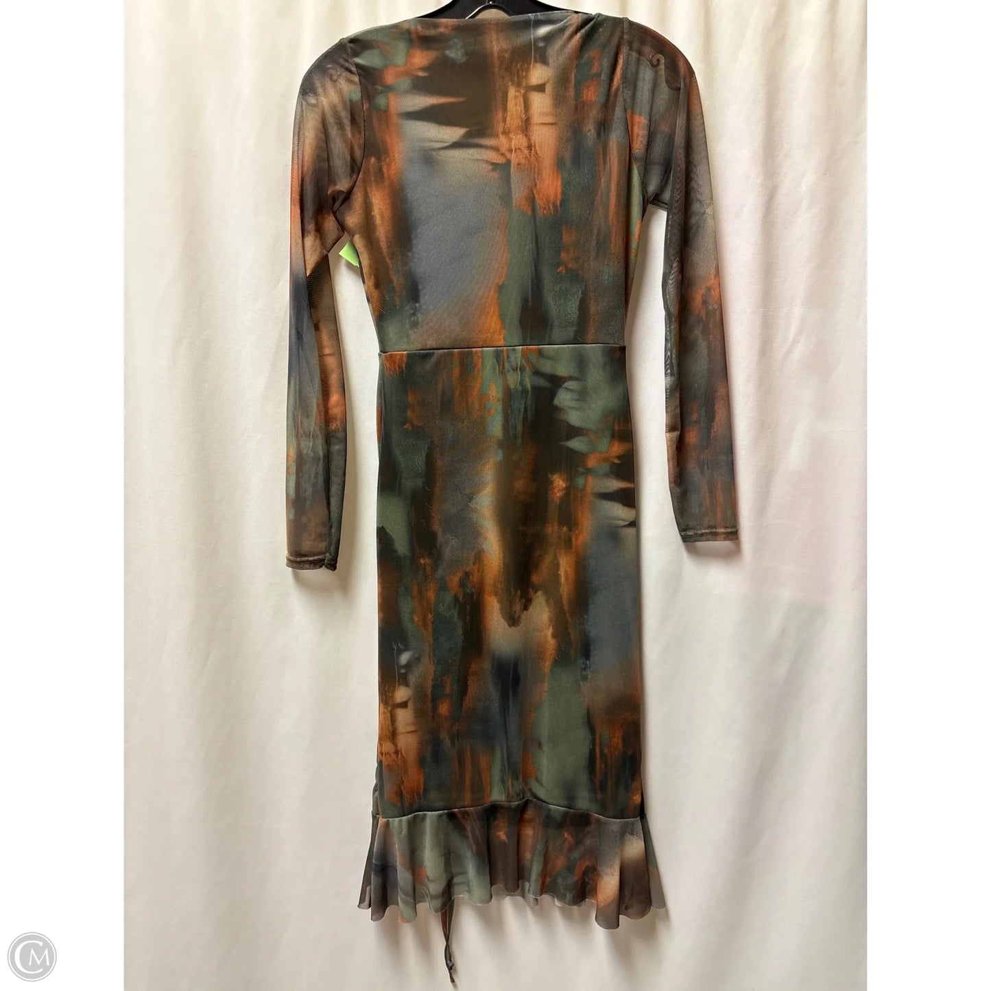 Dress Casual Midi By Pretty Little Thing In Green, Size: S