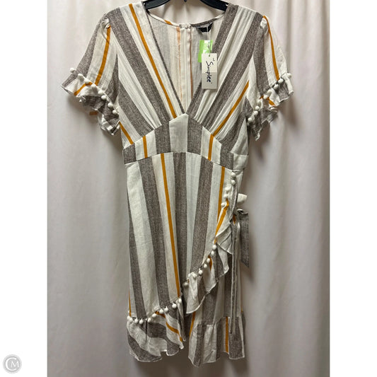 Dress Casual Midi By Clothes Mentor In Cream, Size: L