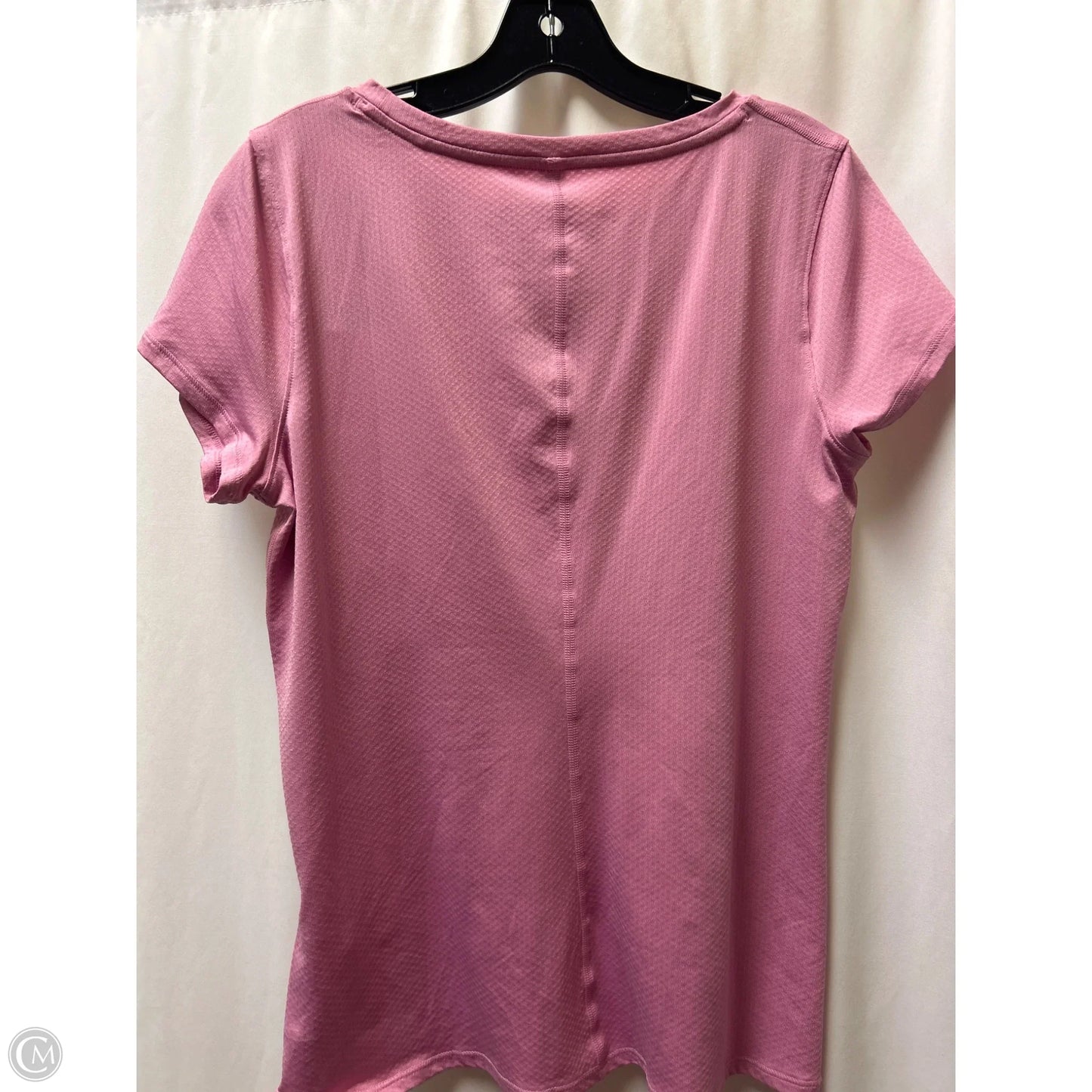 Athletic Top Short Sleeve By Under Armour In Pink, Size: L