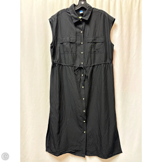Dress Casual Maxi By Old Navy In Black, Size: M