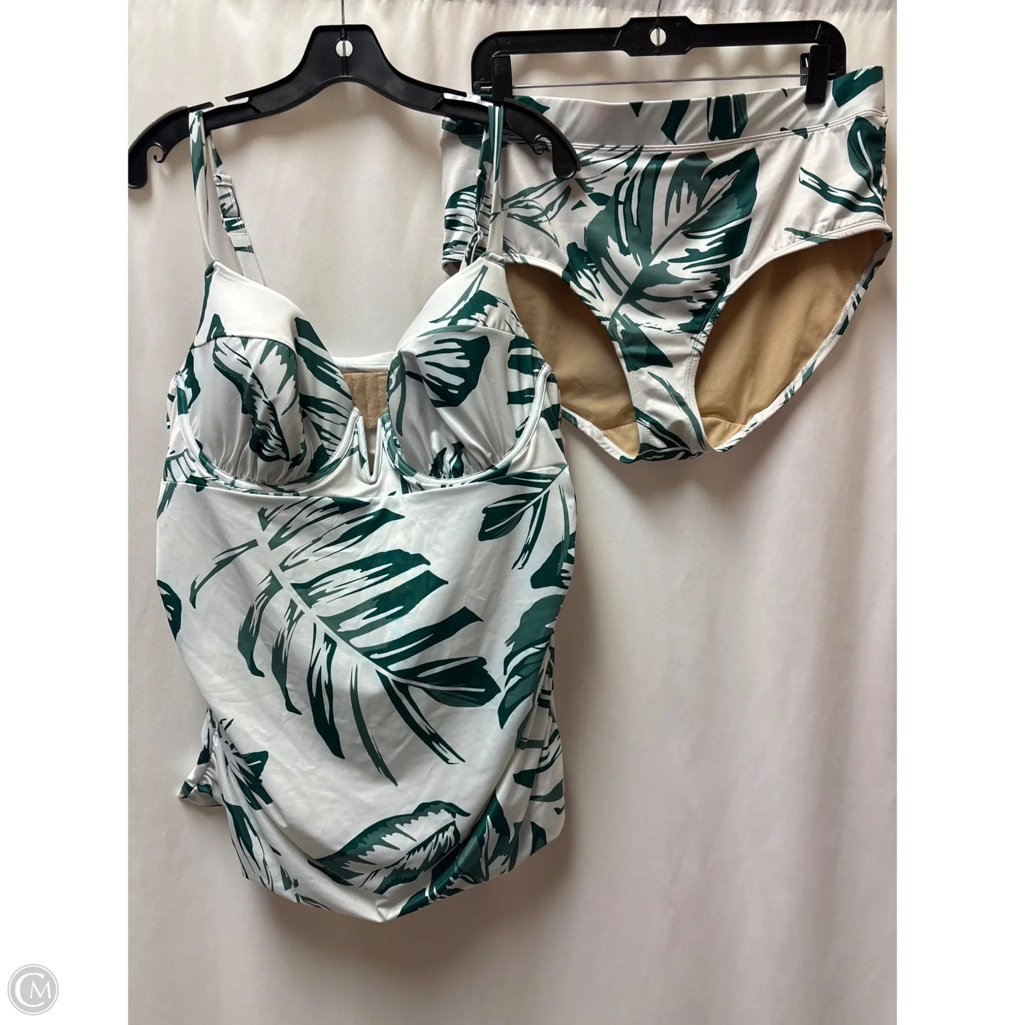 Swimsuit 2pc By Cacique In Green, Size: L