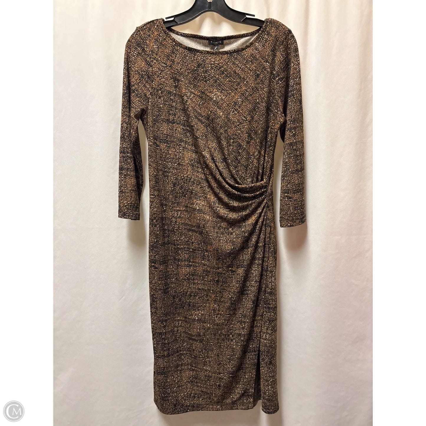 Dress Casual Maxi By Talbots In Brown, Size: M