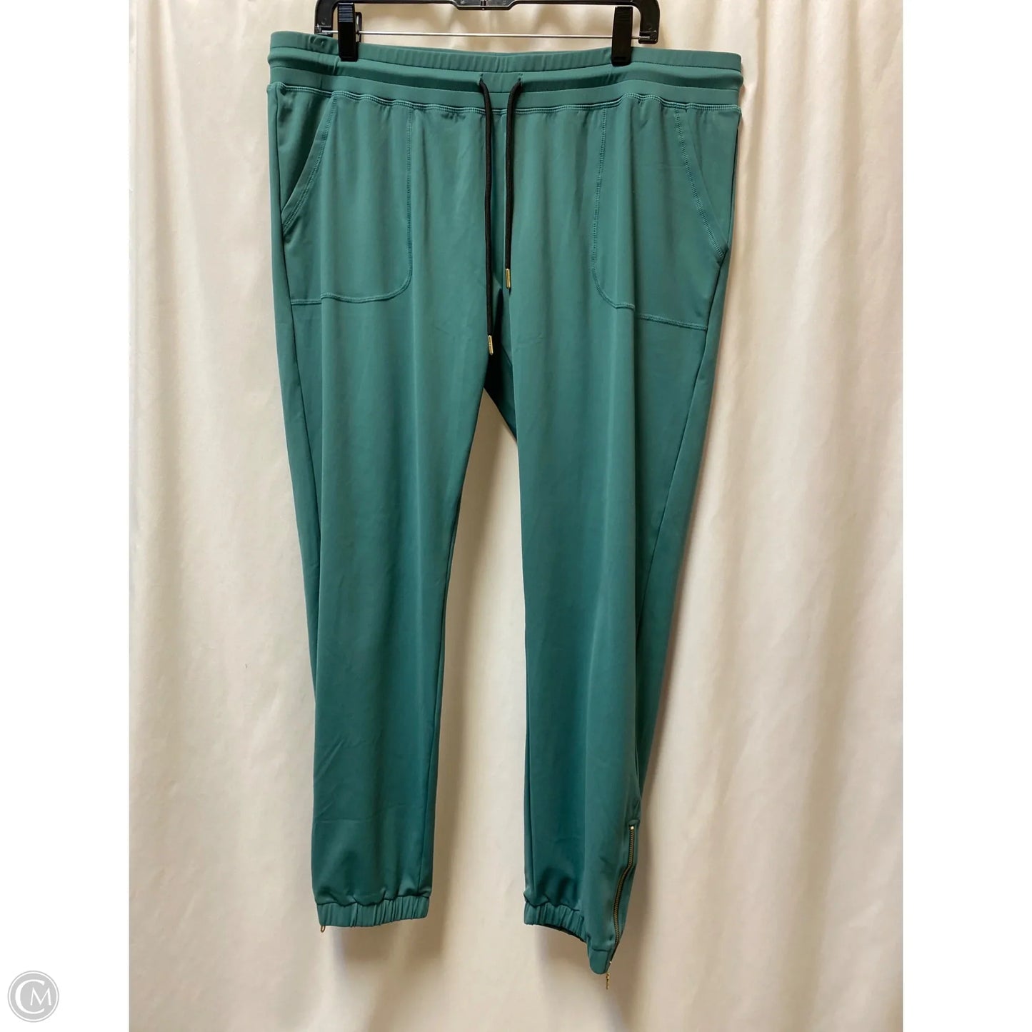 Athletic Pants By Zyia In Green, Size: Xxl