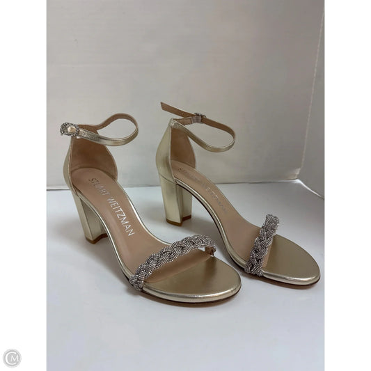 Shoes Designer By Stuart Weitzman In Gold, Size: 8.5