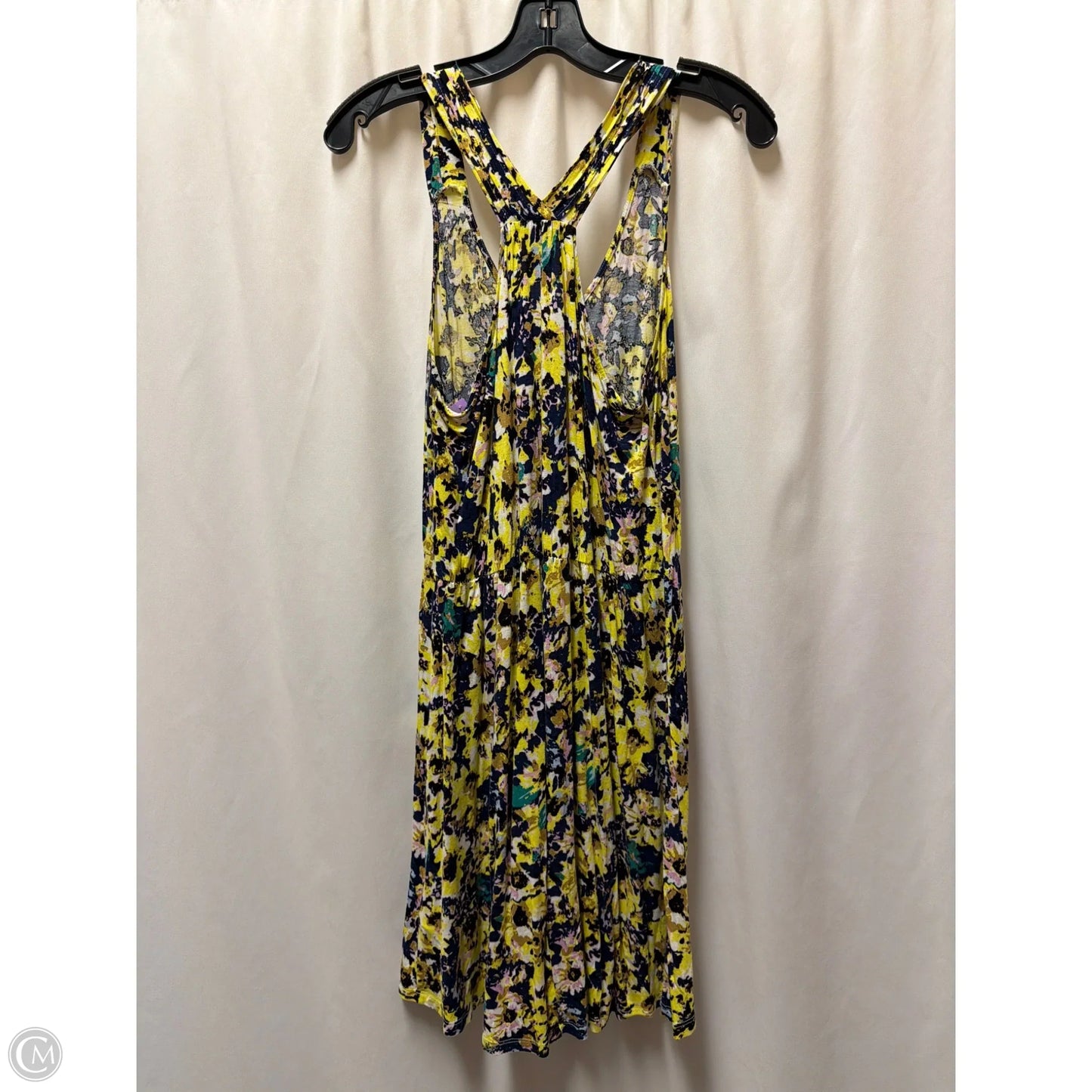 Dress Casual Midi By H&m In Yellow, Size: Xs