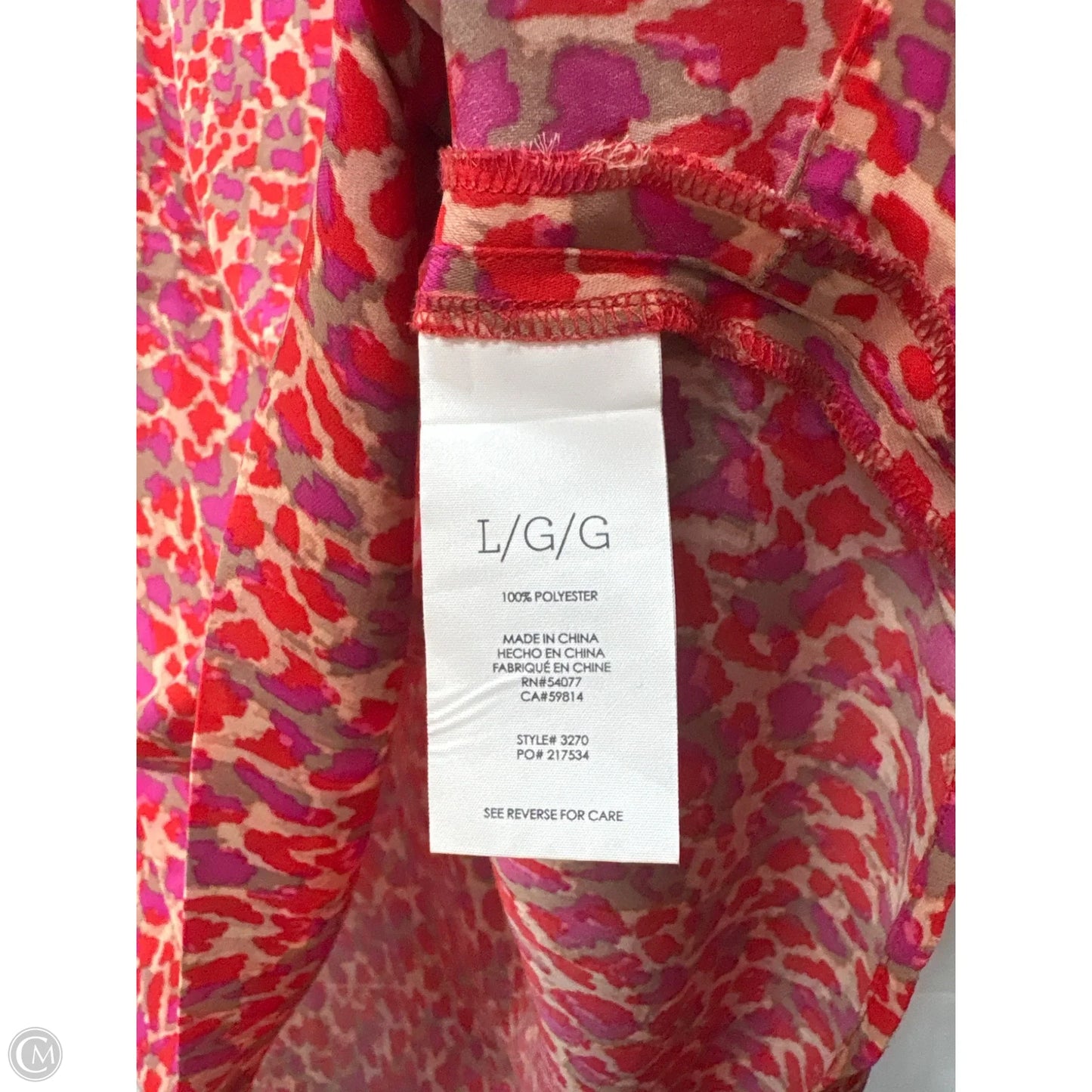Top Sleeveless By Cabi In Red, Size: L