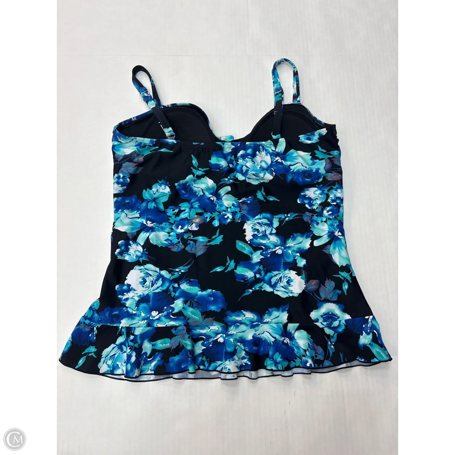 Swimsuit Top By Clothes Mentor In Blue, Size: Xl