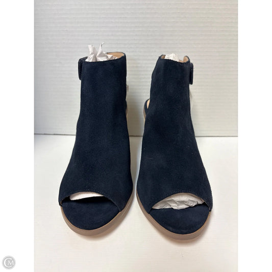 Sandals Heels Block By Sole Society In Navy, Size: 10