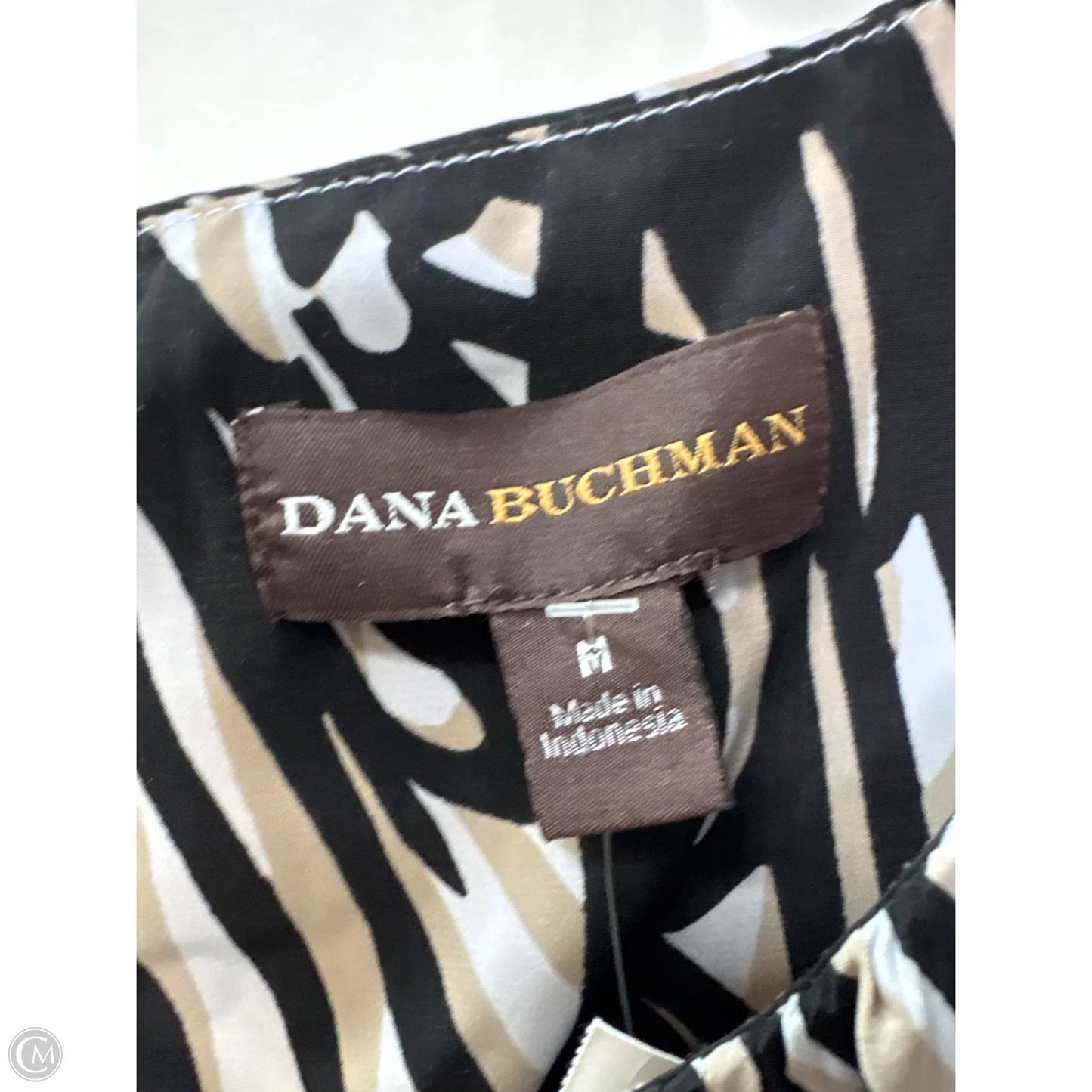 Top Sleeveless By Dana Buchman In Beige, Size: M