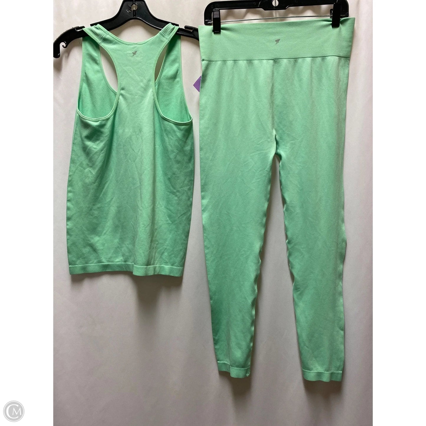 Athletic Pants 2pc By Clothes Mentor In Green, Size: L
