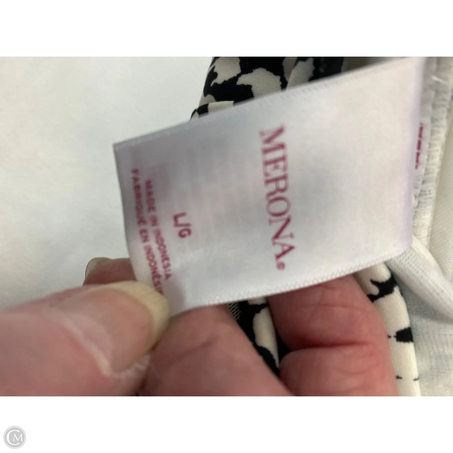 Swimsuit Top By Merona In White, Size: L