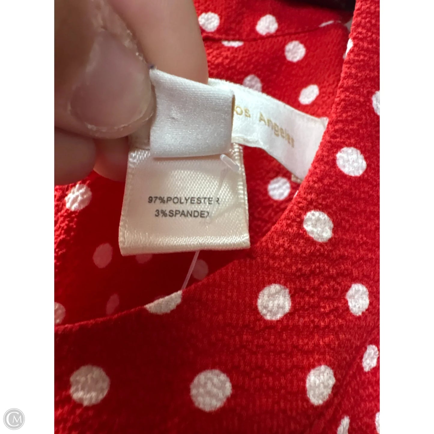 Top Sleeveless By Monteau In Red, Size: S