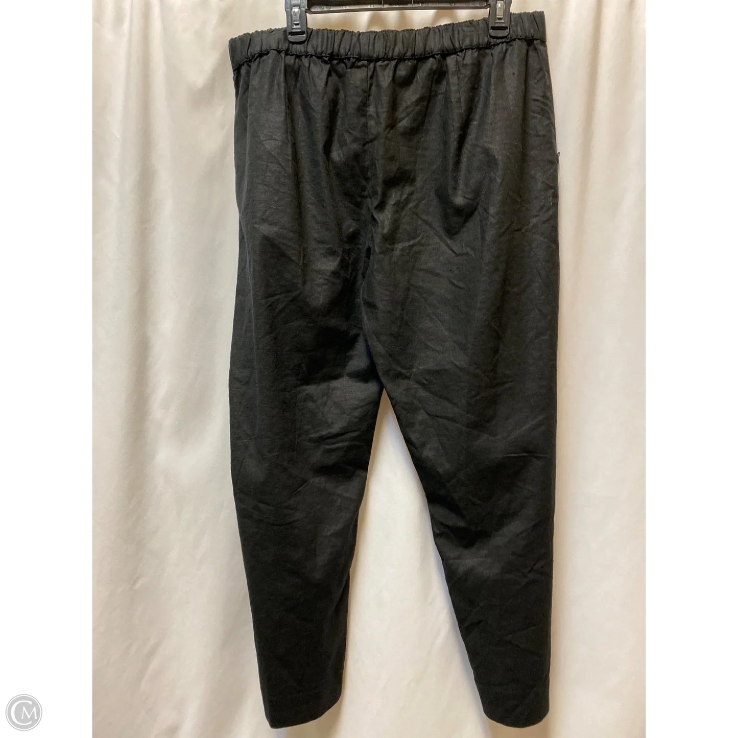 Pants Linen By Who What Wear In Black, Size: 16