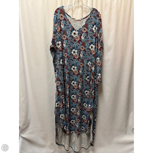 Dress Casual Maxi By Entro In Blue, Size: 1x