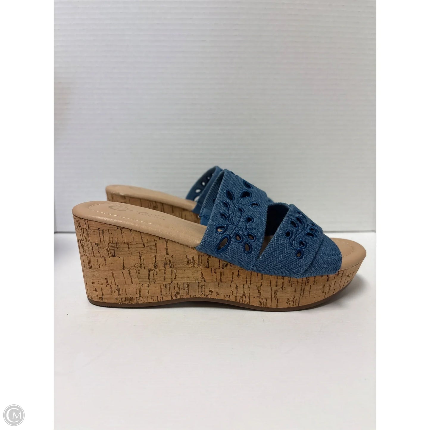 Shoes Heels Block By Cato In Blue, Size: 6