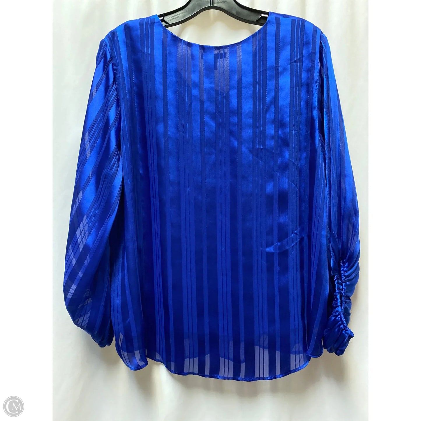 Top Long Sleeve By Cato In Blue, Size: L