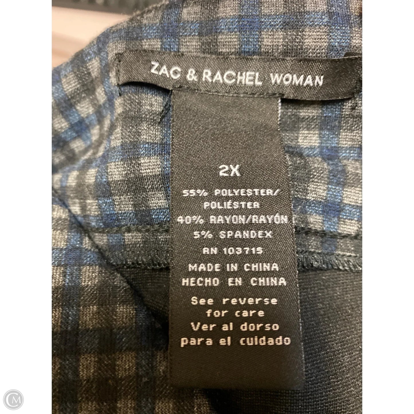 Pants Dress By Zac And Rachel In Blue, Size: 2x