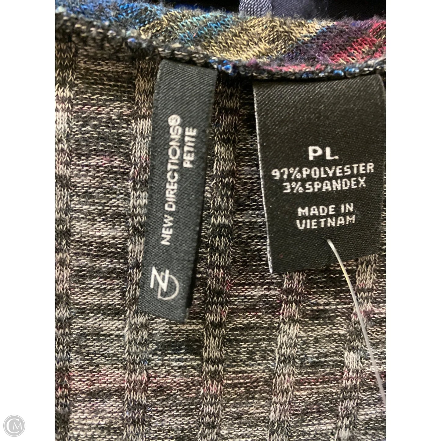 Top Long Sleeve By New Directions In Blue, Size: Lp