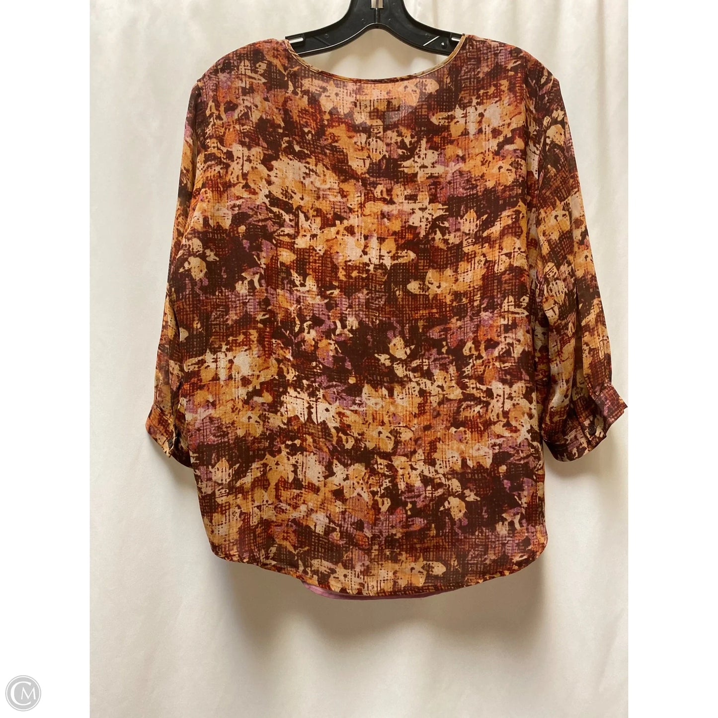 Top Long Sleeve By Coldwater Creek In Maroon, Size: Lp