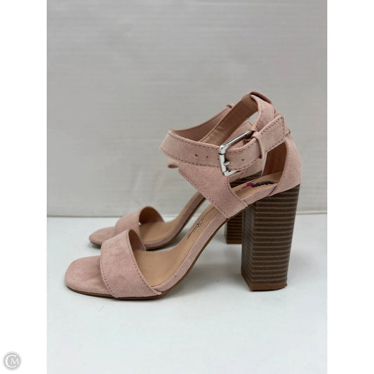 Shoes Heels Block By Clothes Mentor In Pink, Size: 6.5
