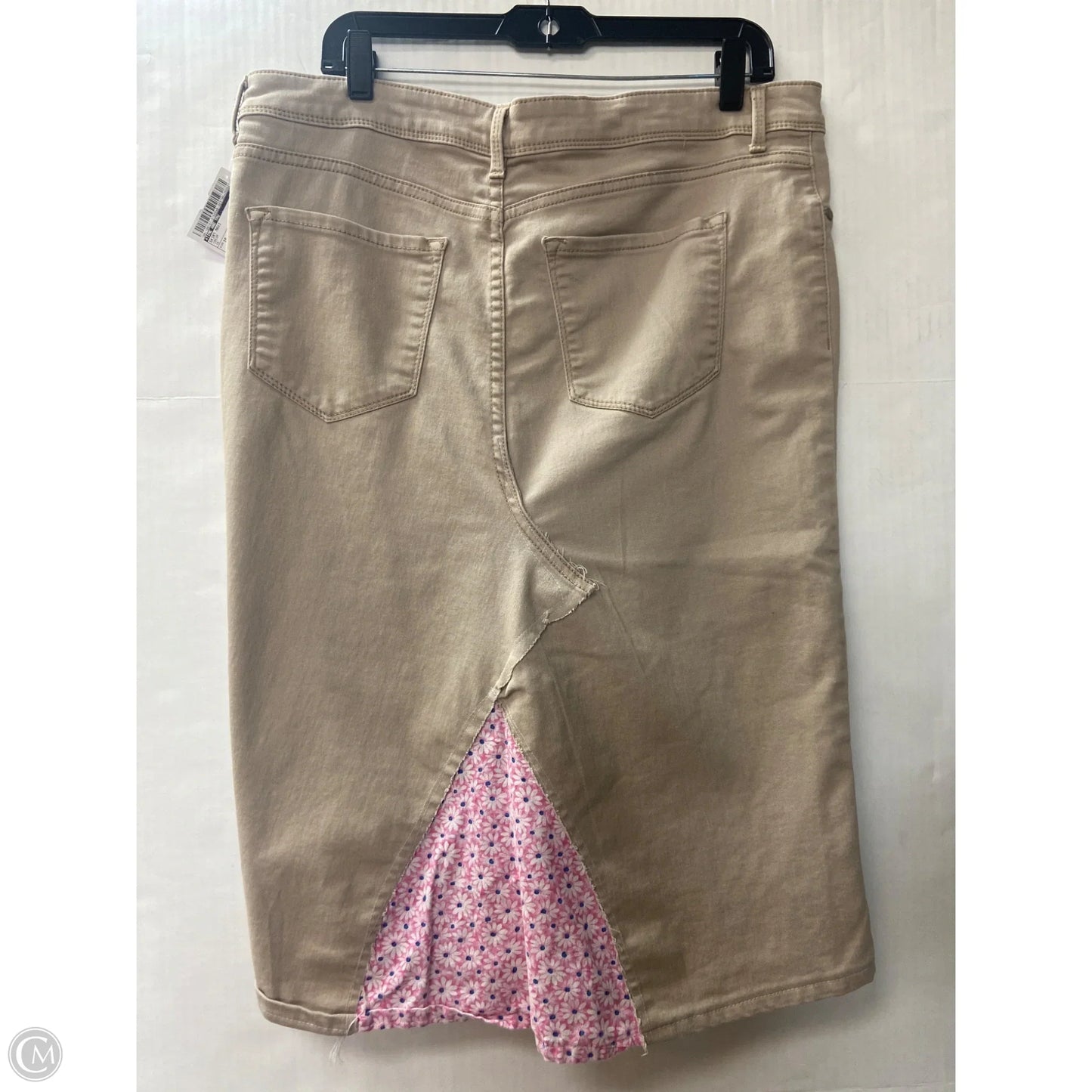 Skirt Maxi By Time And Tru In Cream, Size: 16