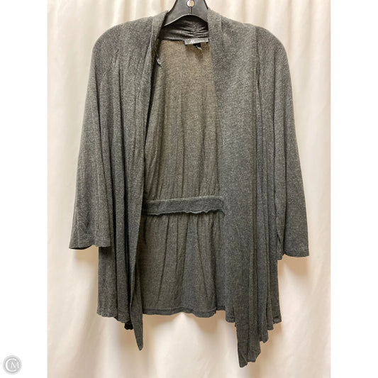 Cardigan By Ab Studio In Grey, Size: Xl