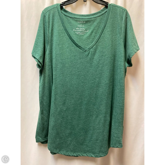 Top Short Sleeve By Torrid In Green, Size: 2x
