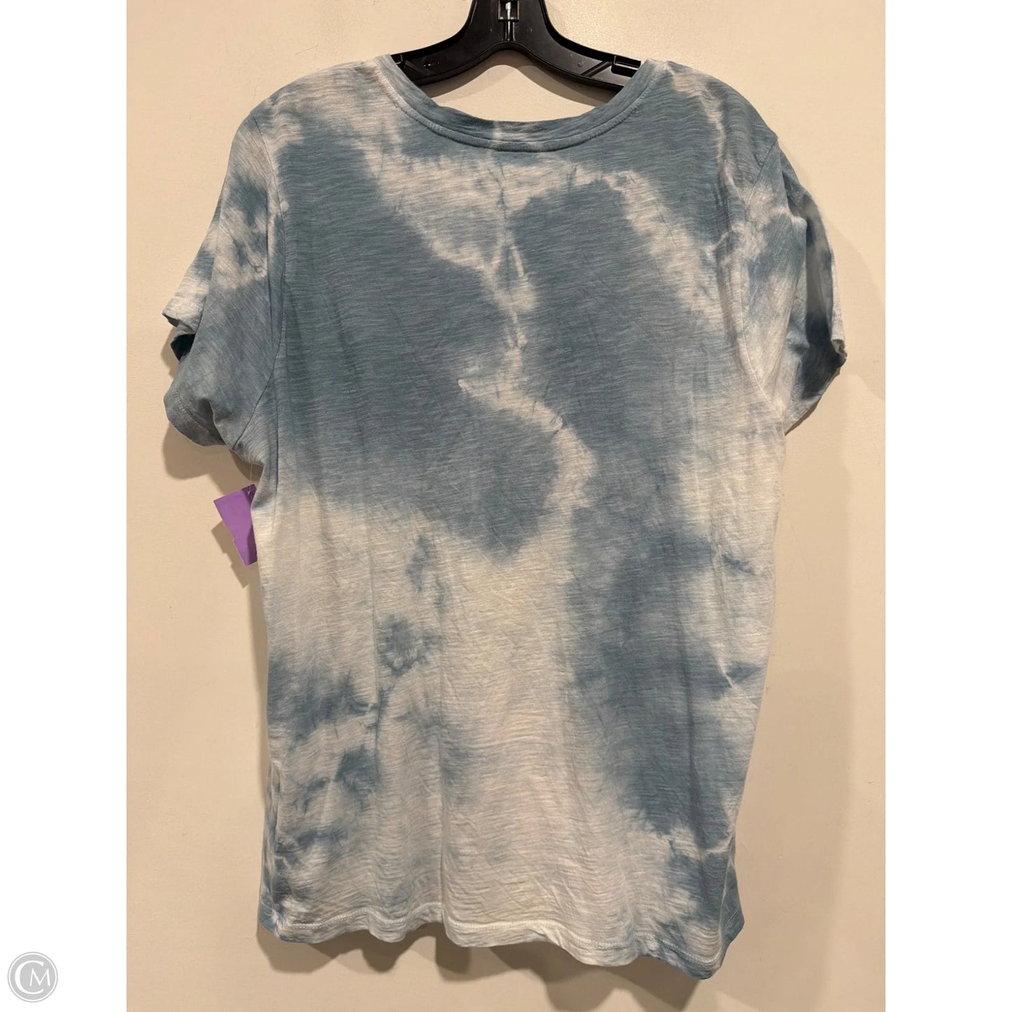 Top Short Sleeve By Lucky Brand In Blue, Size: 1x