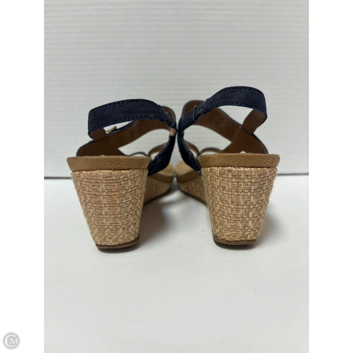 Sandals Heels Block By Style And Company In Blue, Size: 7