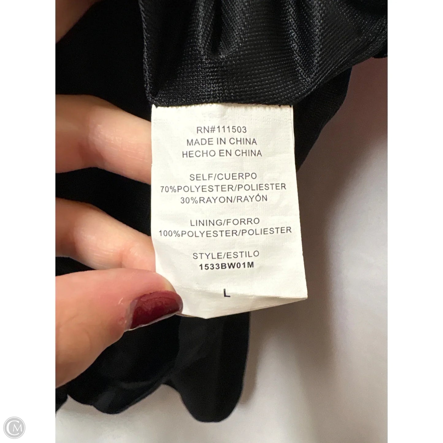 Dress Casual Midi By Luxology In Black, Size: L