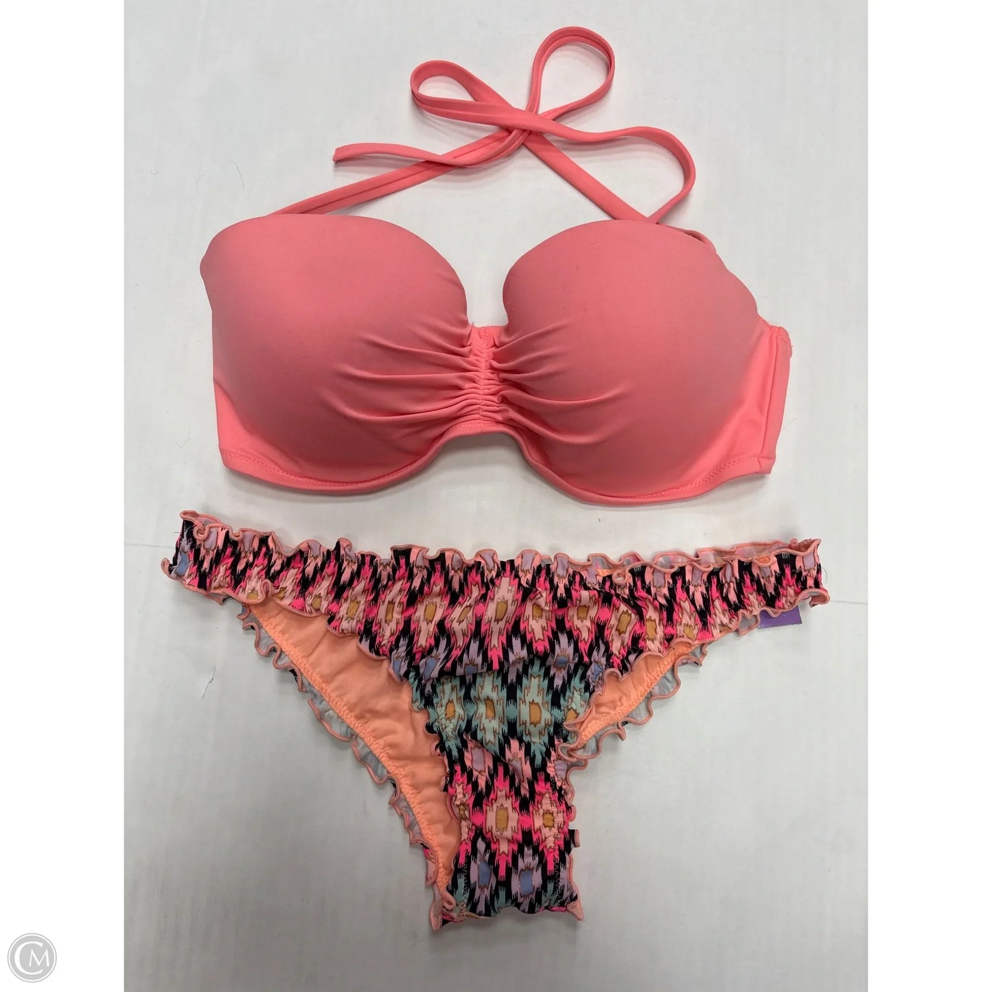 Swimsuit 2pc By Victorias Secret In Peach, Size: S