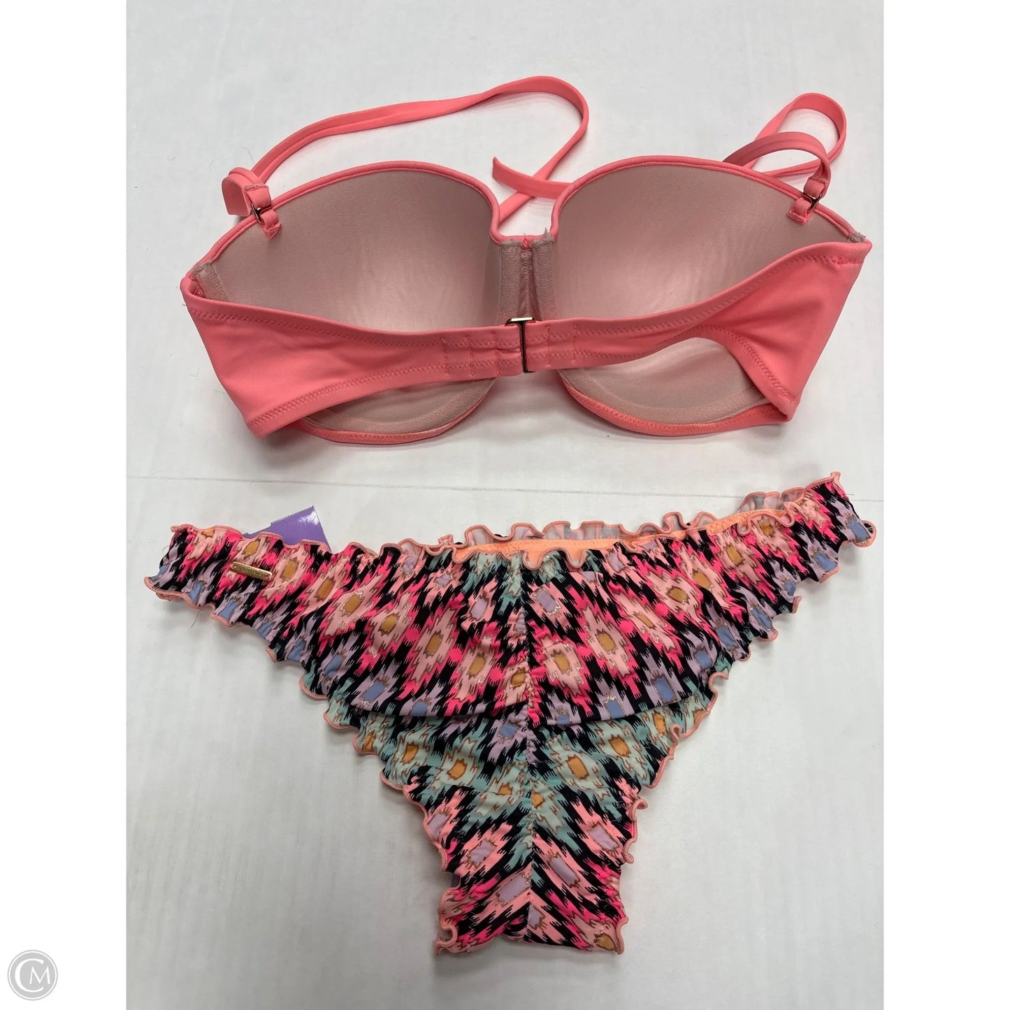 Swimsuit 2pc By Victorias Secret In Peach, Size: S