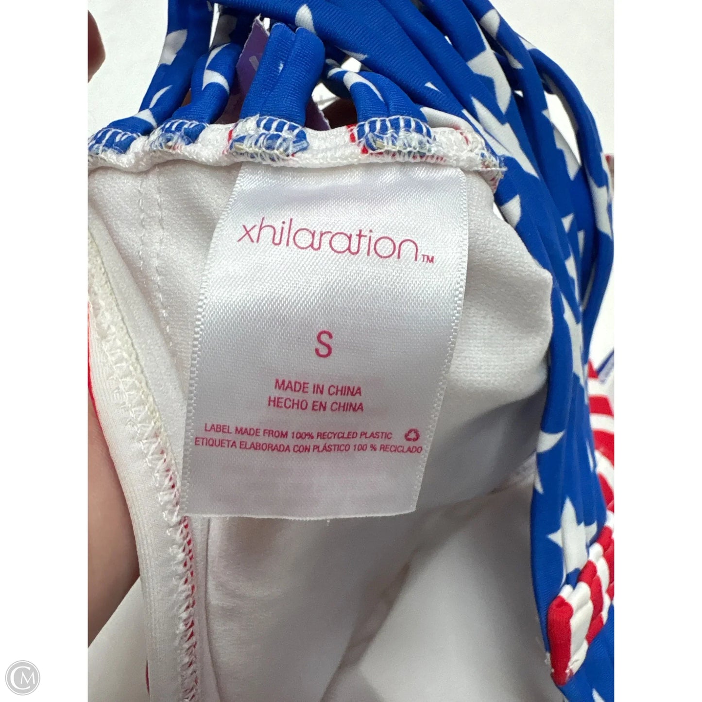 Swimsuit Top By Xhilaration In Red & White, Size: S