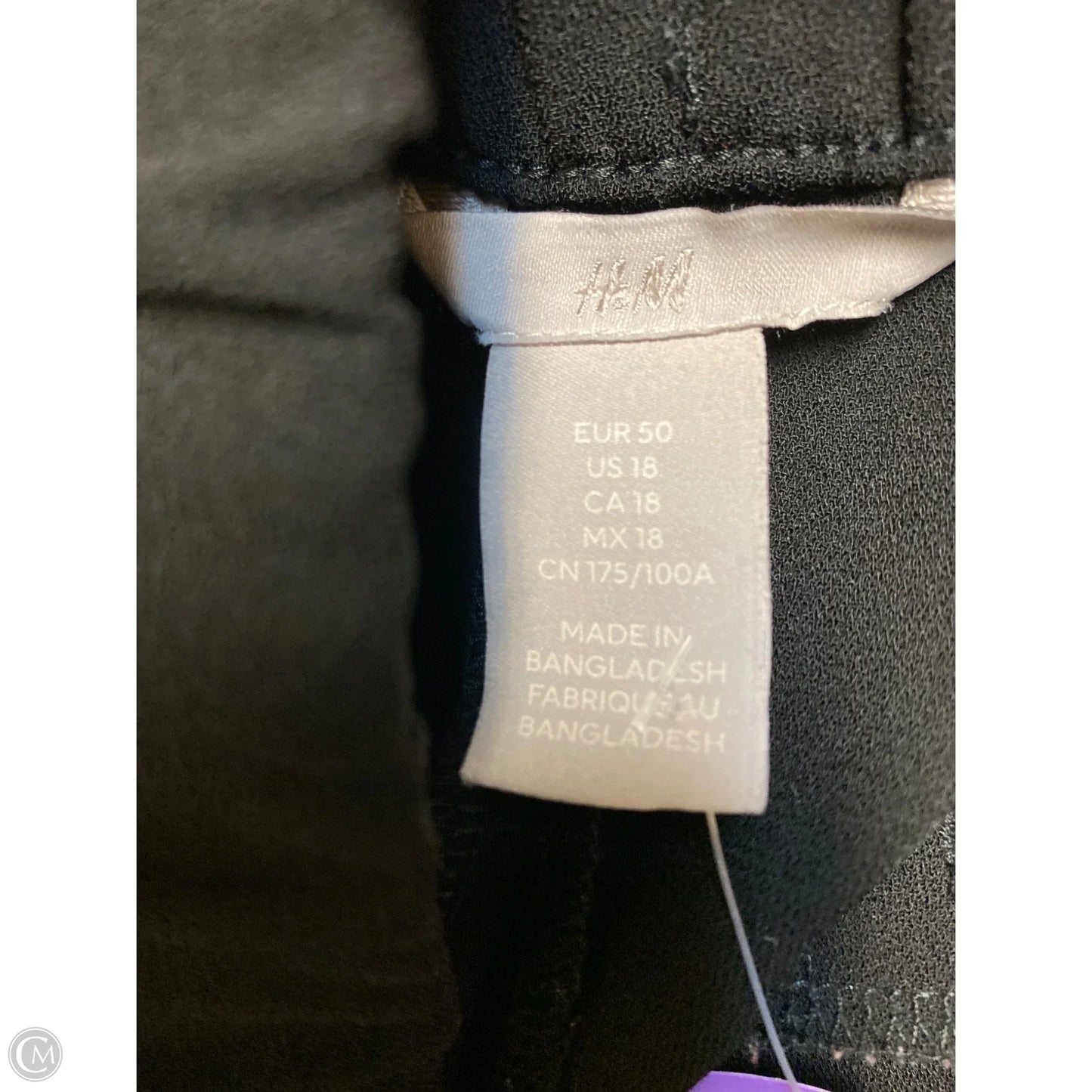 Pants Dress By H&m In Black, Size: 18