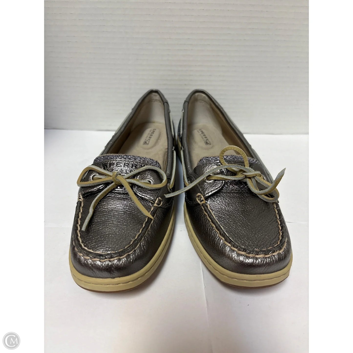 Shoes Flats By Sperry In Silver, Size: 9