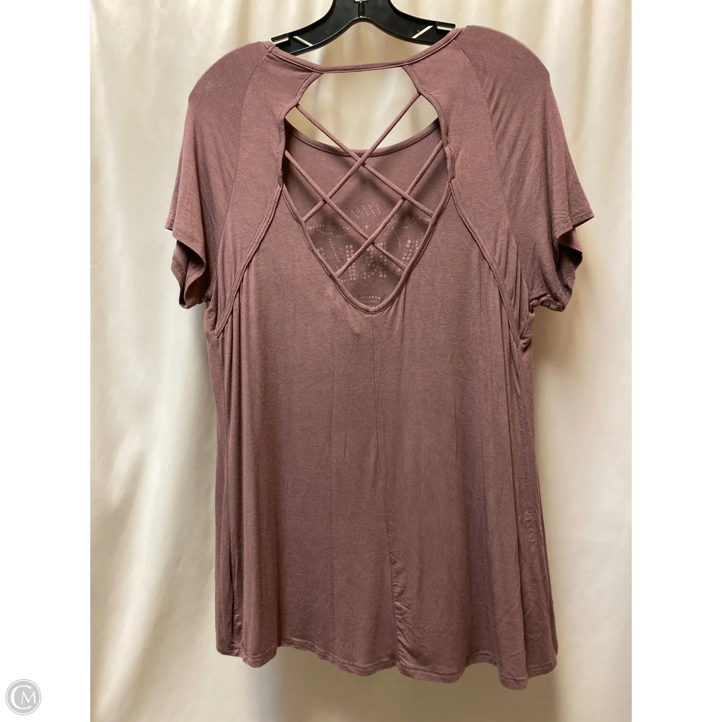 Top Short Sleeve By Harley Davidson In Mauve, Size: Large