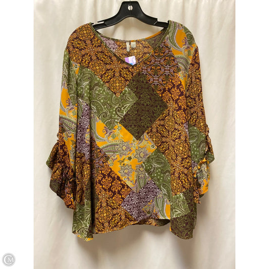 Top Long Sleeve By Cato In Yellow, Size: L