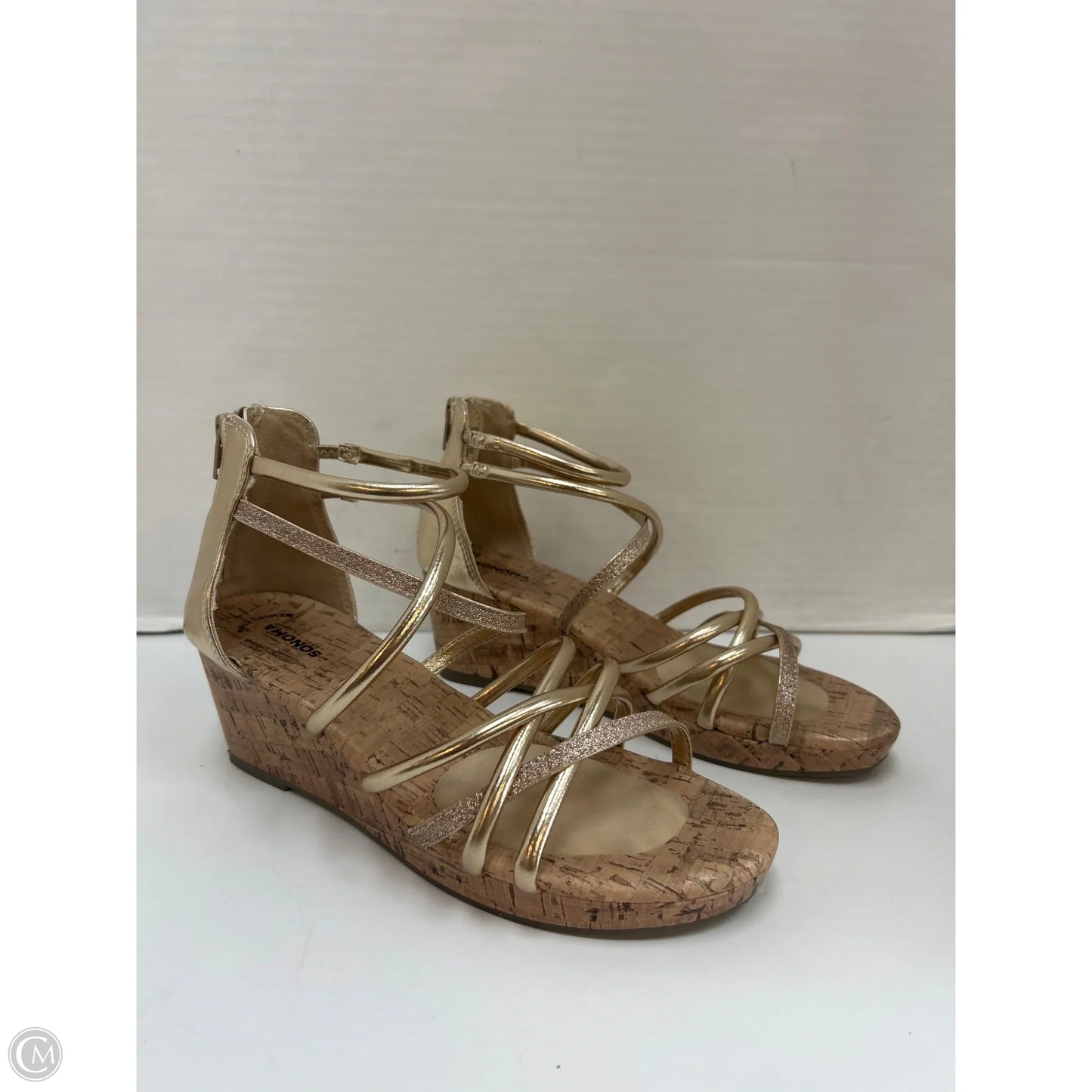 Shoes Heels Block By Sonoma In Gold, Size: 6