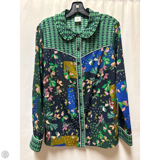 Top Long Sleeve By Cabi In Green, Size: M