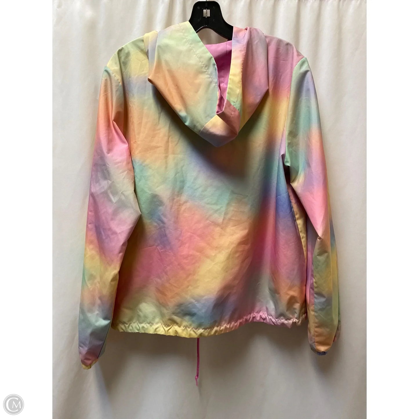 Jacket Windbreaker By Vans In Pink, Size: M