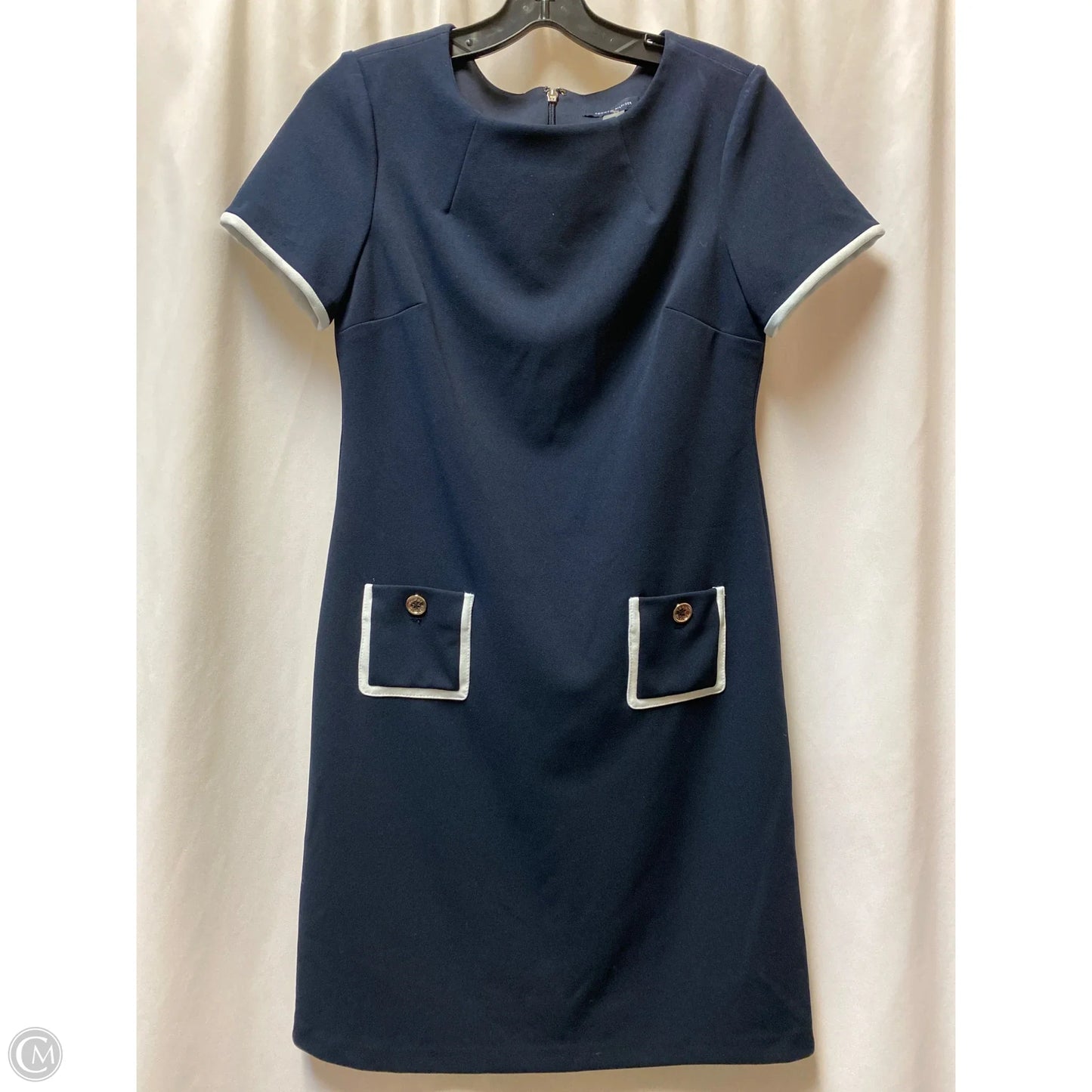 Dress Casual Midi By Tommy Hilfiger In Navy, Size: Xs