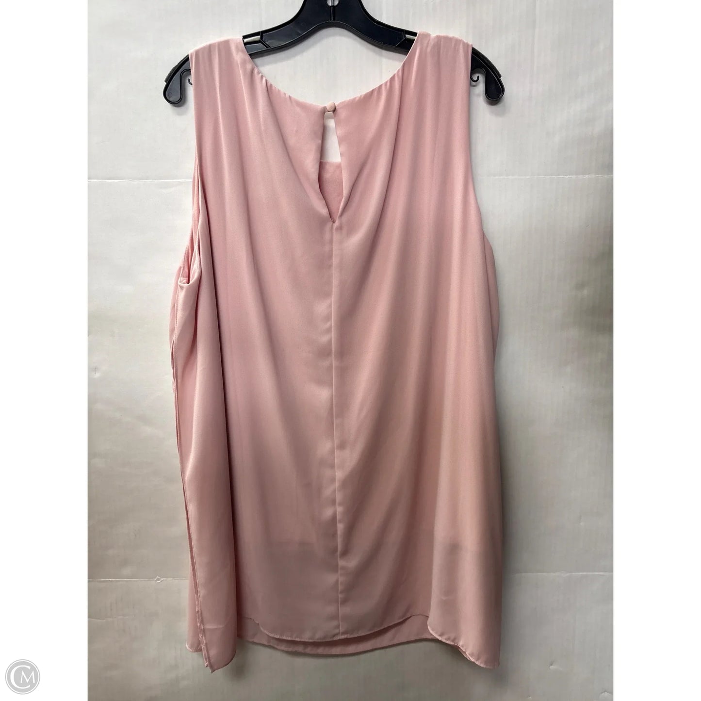 Top Sleeveless By Karen Kane In Pink, Size: 2x