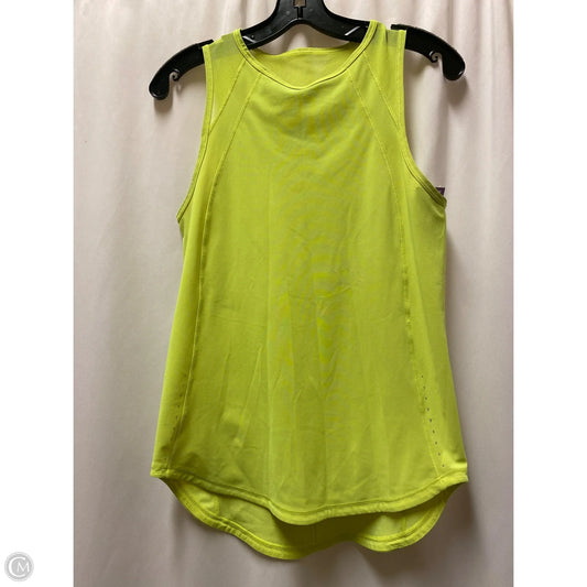 Athletic Tank Top By Lululemon In Yellow, Size: S