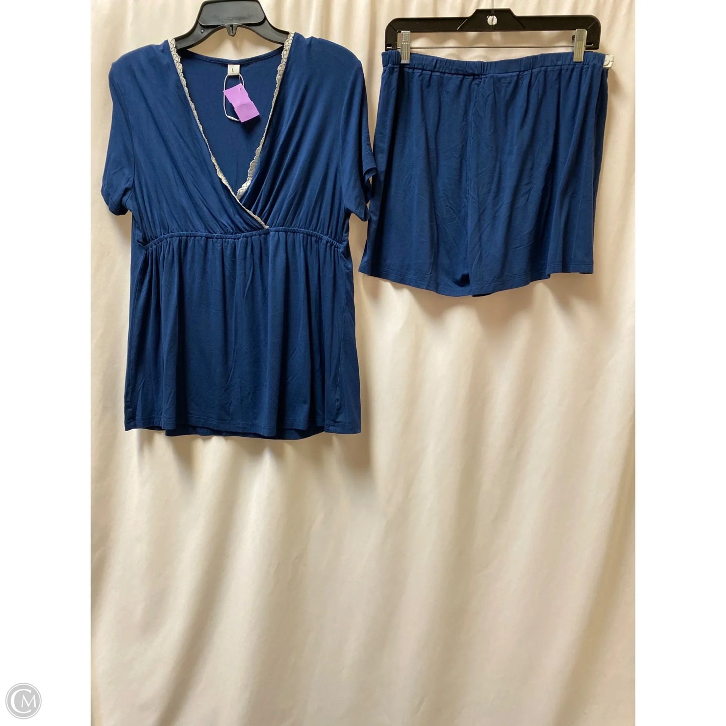 Pajamas 2pc By Clothes Mentor In Navy, Size: L