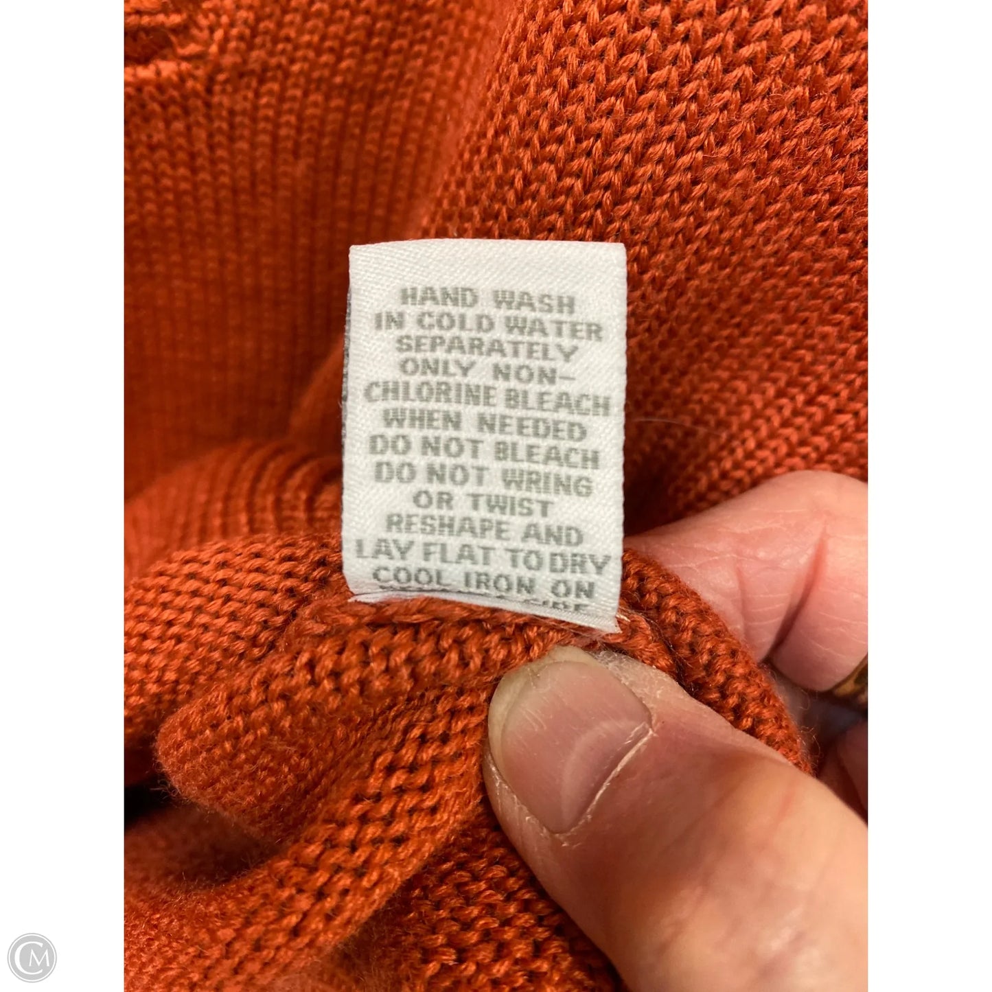 Sweater By Dressbarn In Copper, Size: L