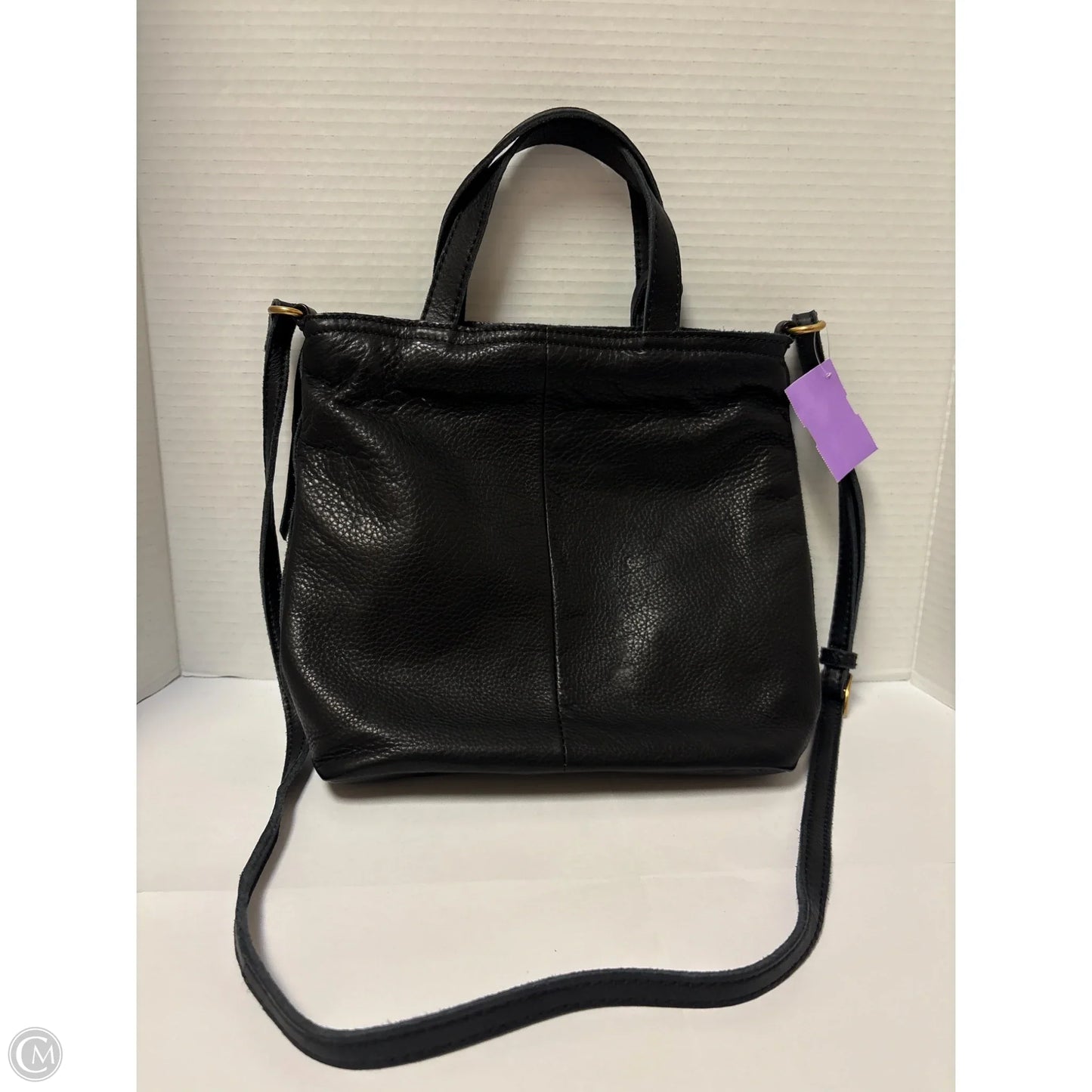 Handbag Leather By Margot, Size: Medium