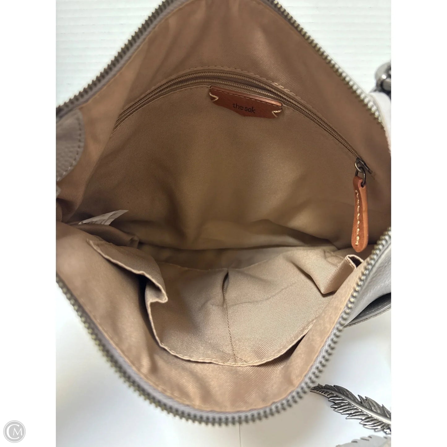 Handbag Leather By The Sak, Size: Medium