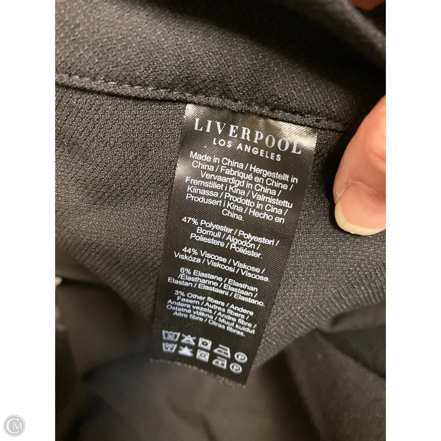 Pants Cropped By Liverpool In Black, Size: Xl