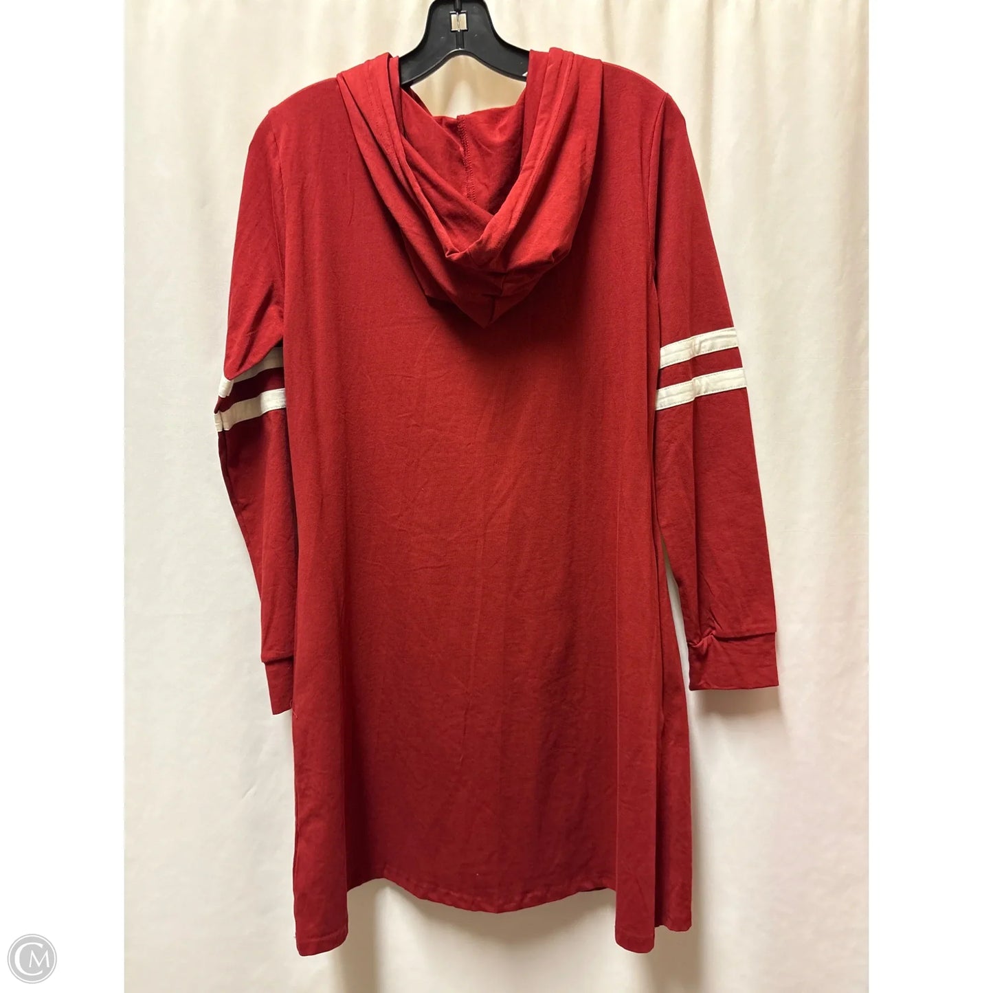 Dress Casual Midi By Clothes Mentor In Maroon, Size: L