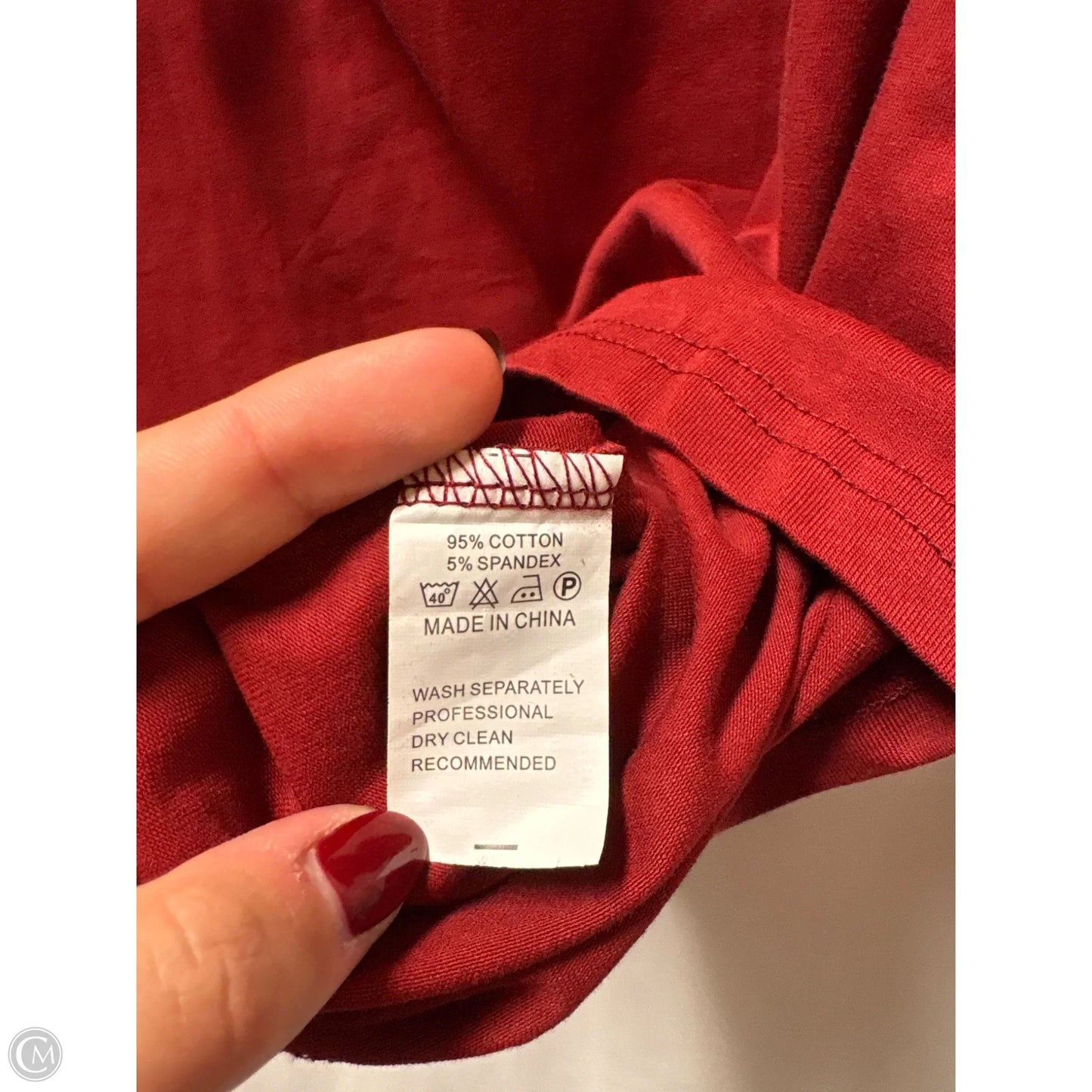 Dress Casual Midi By Clothes Mentor In Maroon, Size: L
